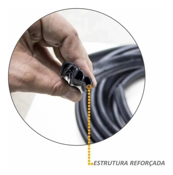 Kit Borracha Porta Porta Malas Fiat Uno Mille Elba 90/13 3pç - Imagem 2