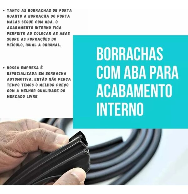 Kit Borracha Vedação Astra Sedan Hatch 98 A 13 4portas+mala - Imagem 3