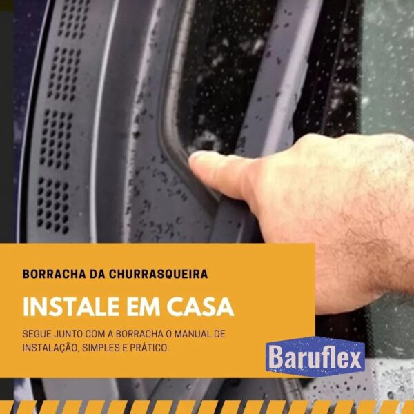 Borracha Astra Parabrisa Inferior Churrasqueira - Imagem 3