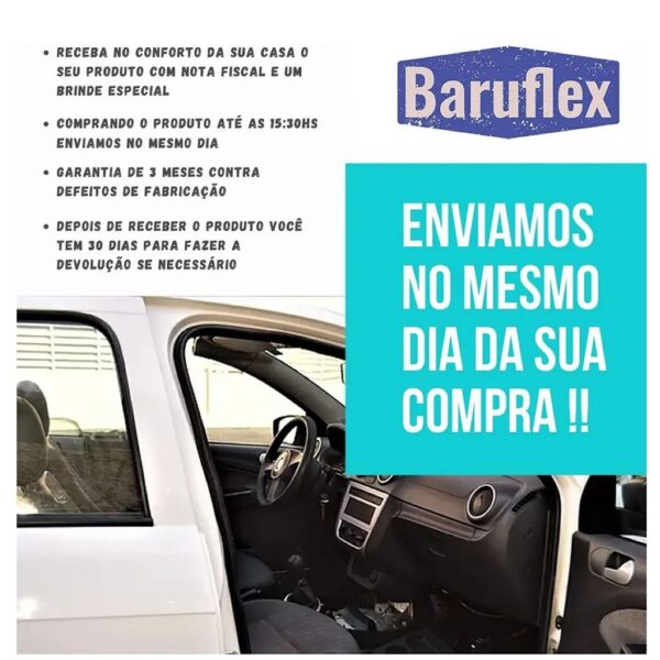 Borracha de Vedação da Porta Vectra Antigo 95 A 2005 1 Peça Dianteira ou Traseira - Imagem 4